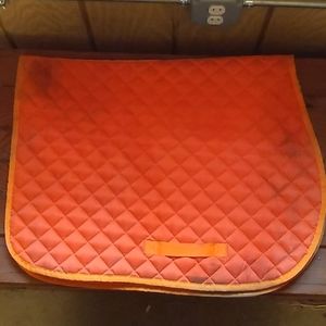 Blaze orange saddle pad